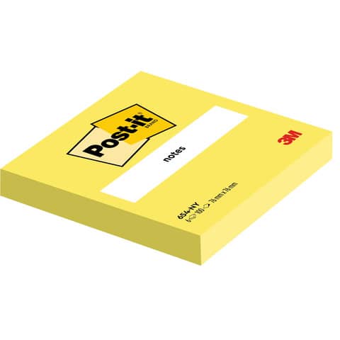 Foglietti Post-it® giallo neon 100 fogli/blocchetto conf. 6 pz 76x76 mm 75011N